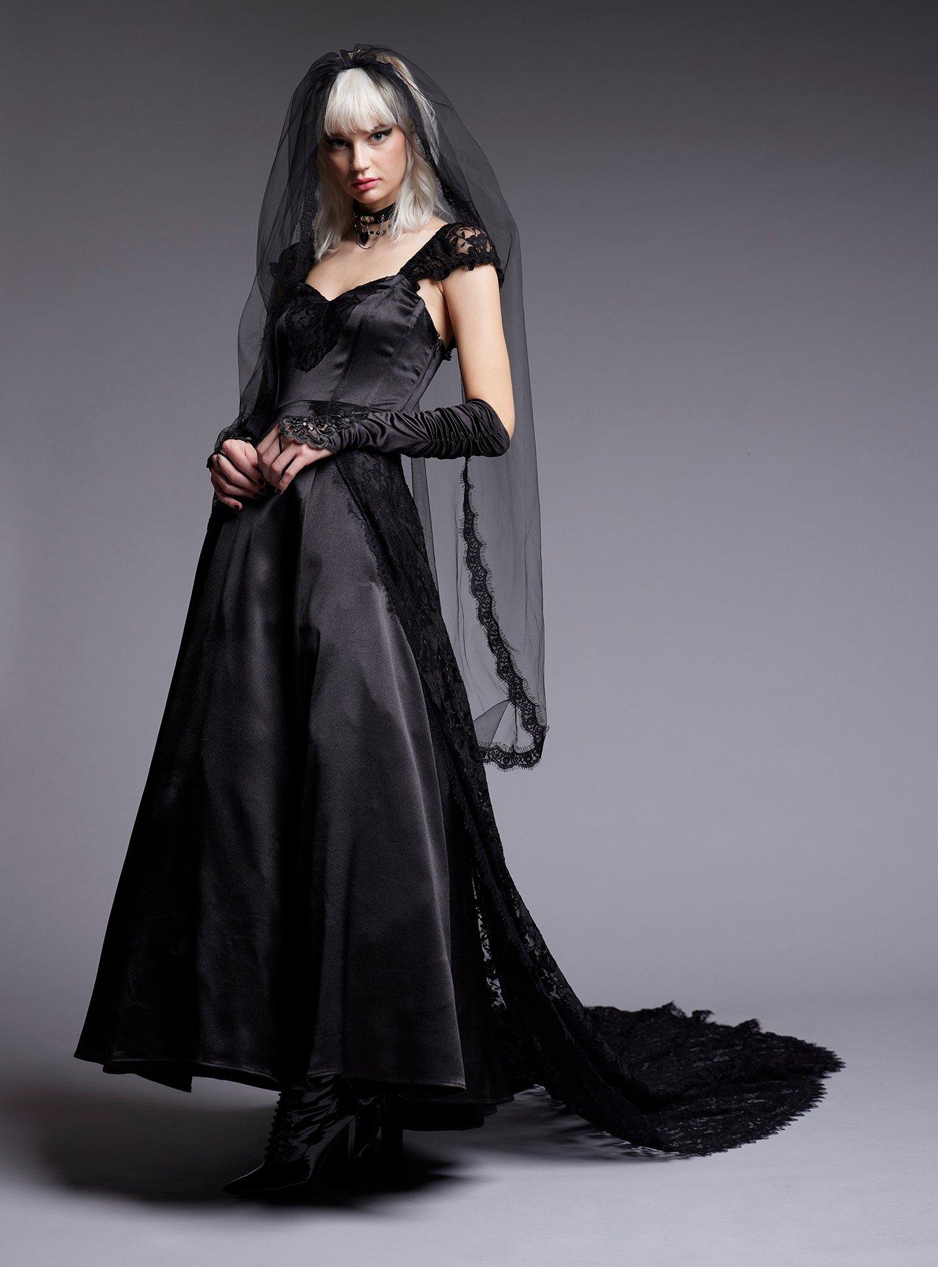 Black Lace Gothic Special Occasion Dress Limited Edition