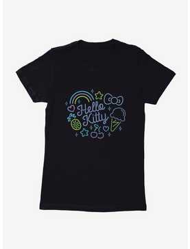 Hello Kitty Kawaii Vacation Neon Logo Womens T-Shirt, , hi-res