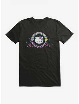 Hello Kitty Kawaii Vacation Rainbow Logo T-Shirt, , hi-res