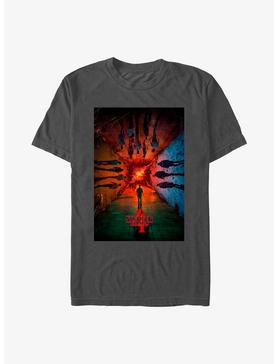 Stranger Things Season 4 Main Poster T-Shirt, CHARCOAL, hi-res
