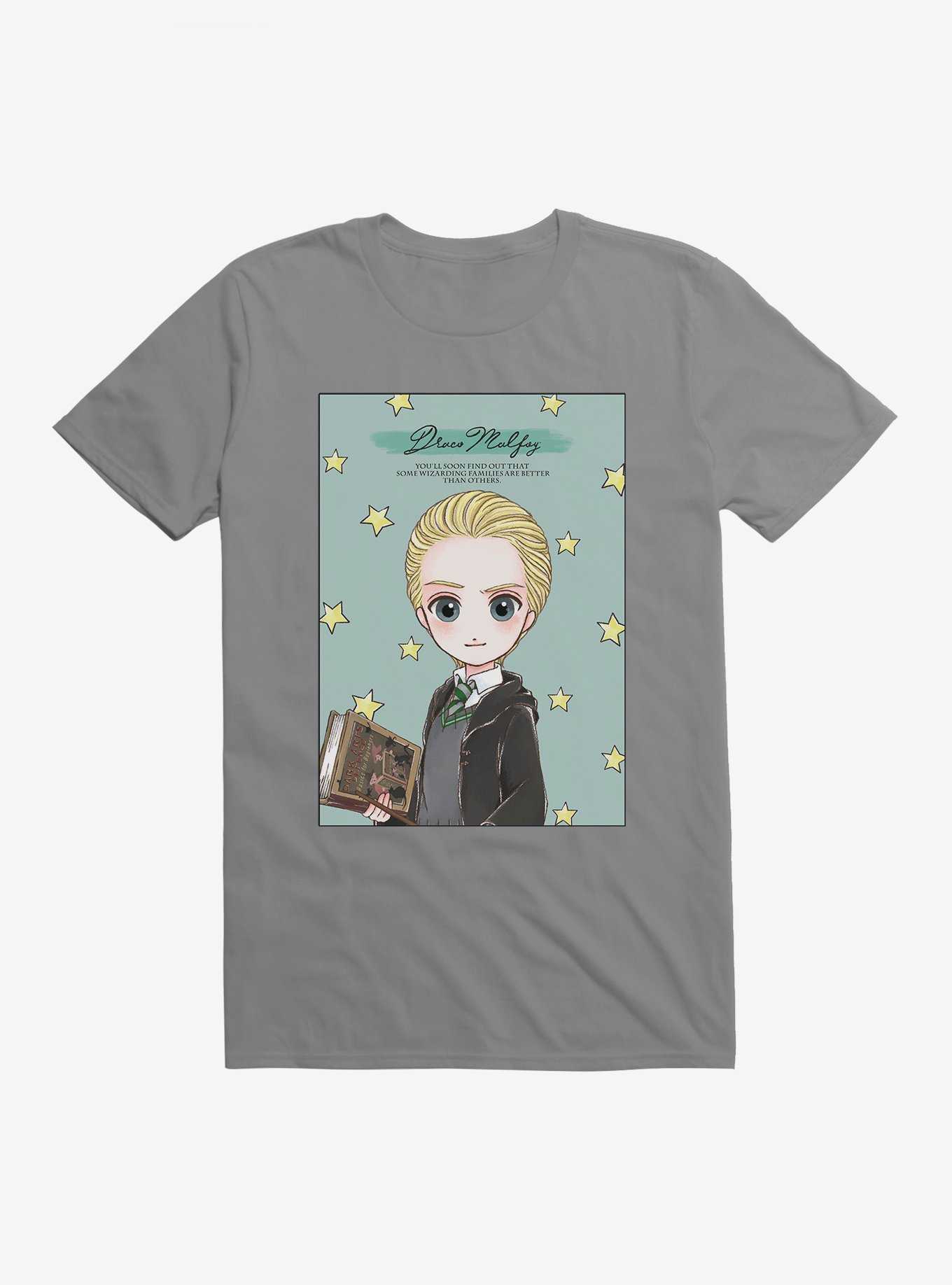 Harry Potter Stylized Draco Malfoy Quote T-Shirt, STORM GREY, hi-res