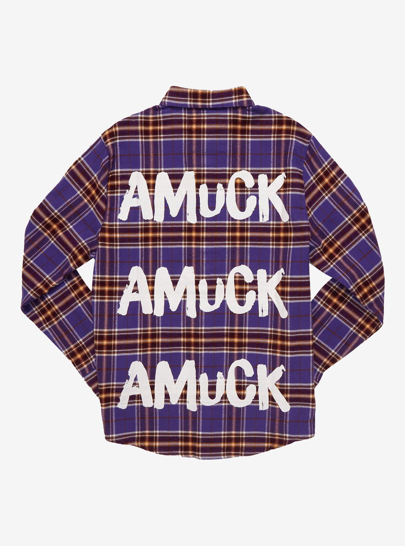Cakeworthy Disney Hocus Pocus Amuck Amuck Amuck Flannel, PLAID, hi-res