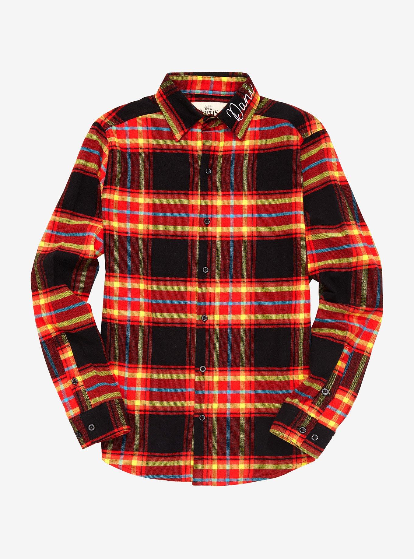 Cakeworthy Disney Hocus Pocus Weirdos are Out Flannel - BoxLunch Exclusive, PLAID, hi-res