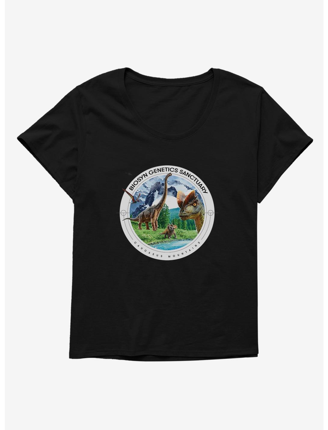 Jurassic World Dominion: BioSyn Caucasus Mountains Santuary Womens T-Shirt Plus Size, , hi-res