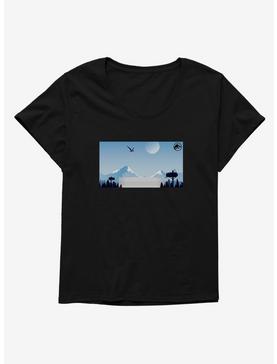 Jurassic World Dominion: BioSyn Mountain Scape and Moon Womens T-Shirt Plus Size, , hi-res