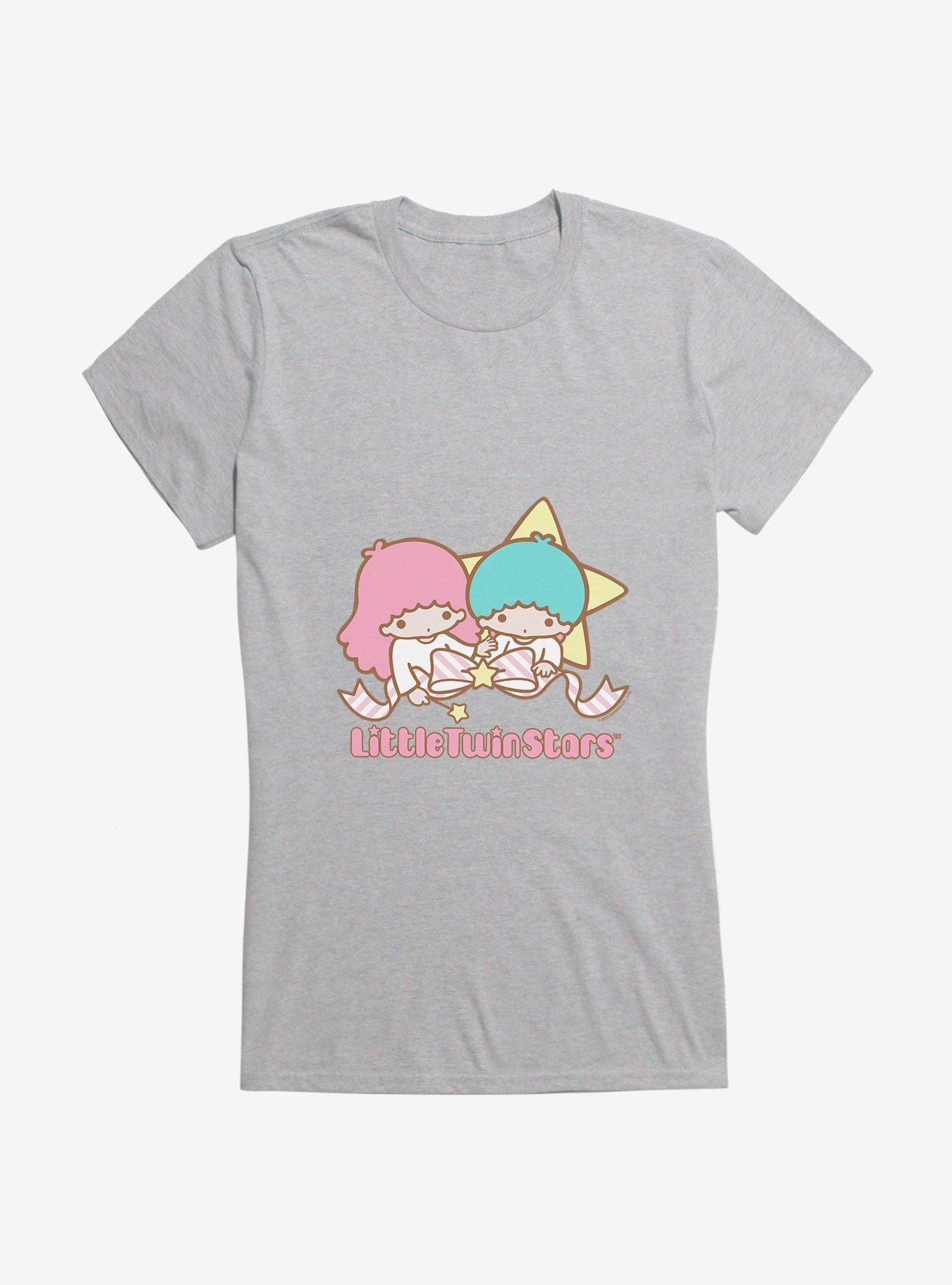 Little Twin Stars Dreamy Bow Girls T-Shirt, HEATHER, hi-res