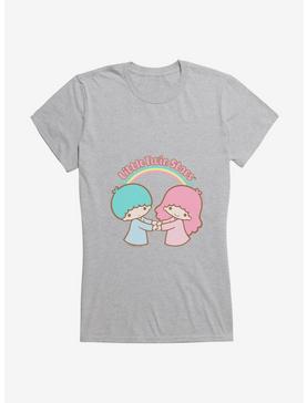 Little Twin Stars Holding Hands Girls T-Shirt, HEATHER, hi-res