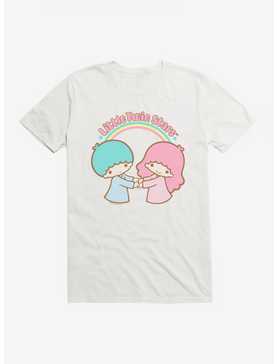 Little Twin Stars Holding Hands T-Shirt, WHITE, hi-res