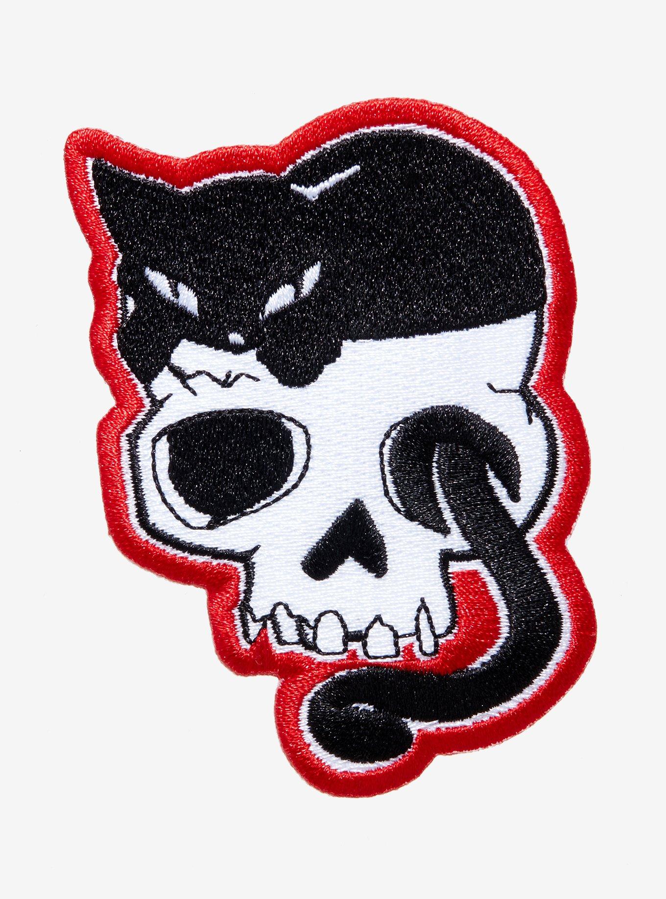 Emily The Strange Cat & Skull Patch, , hi-res