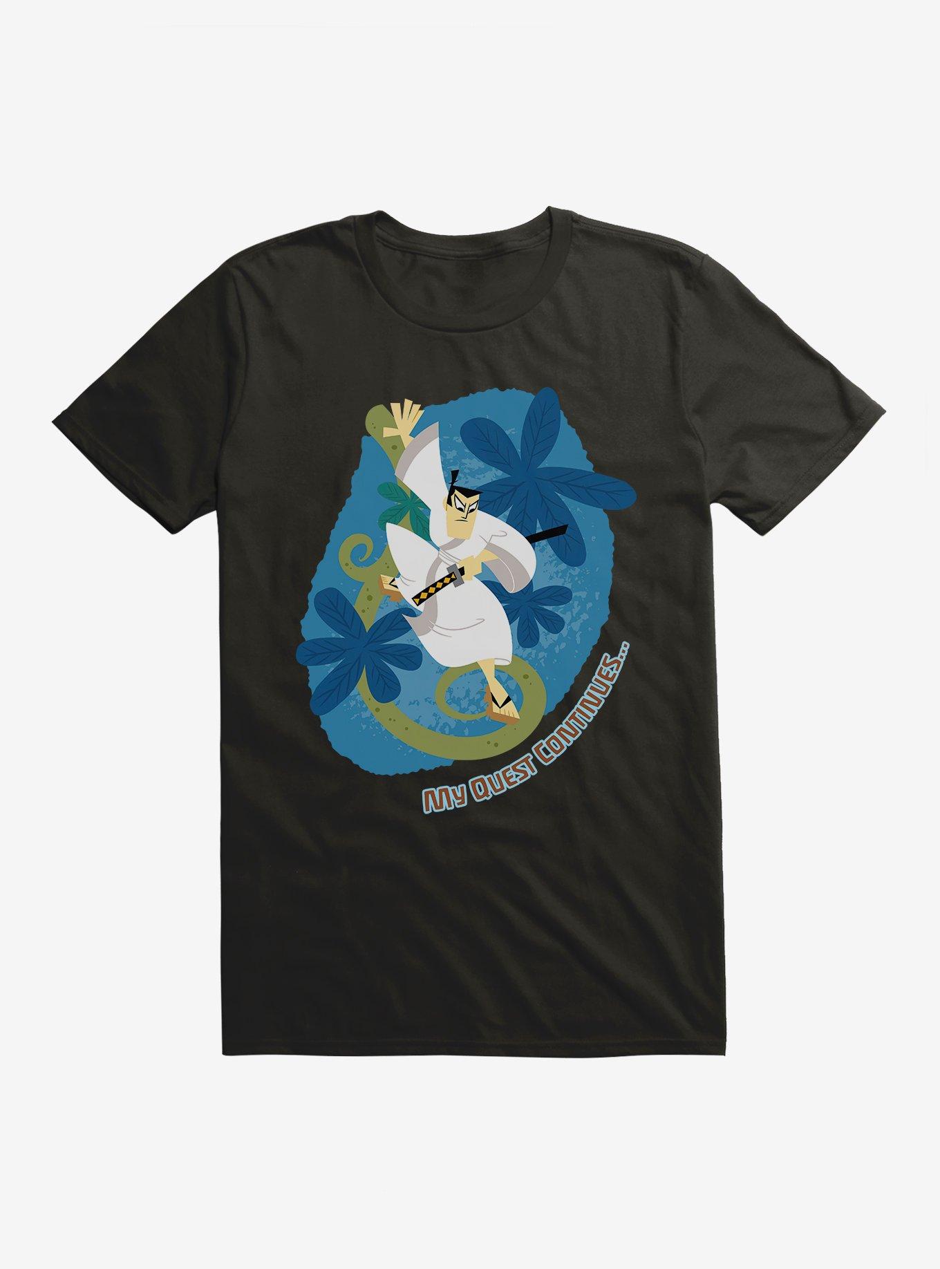 Samurai Jack Quest Continues Flora T-Shirt | BoxLunch