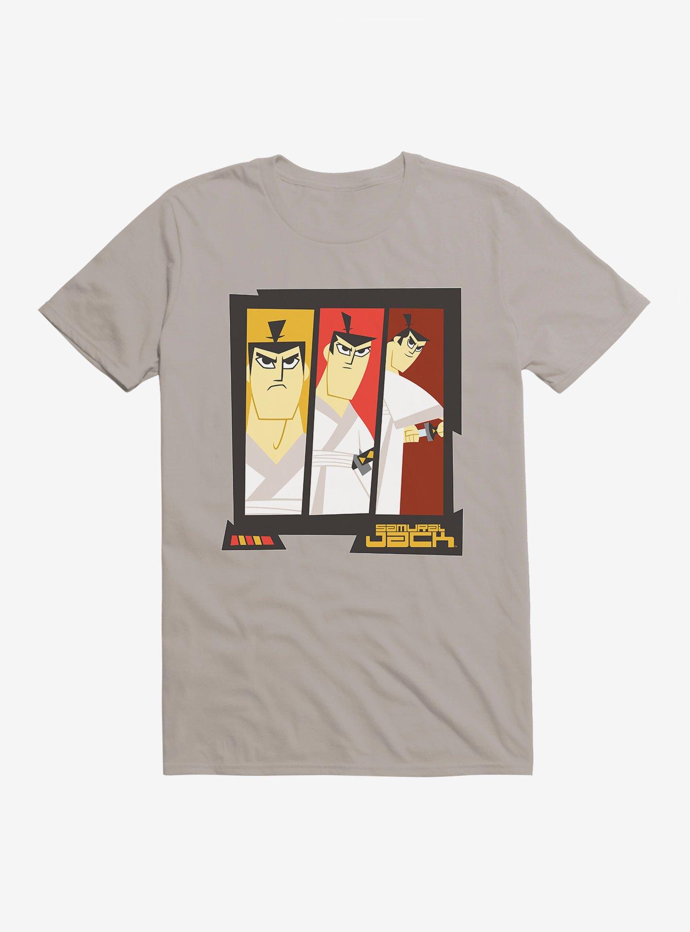 Samurai Jack Sword Unsheath T-Shirt, LIGHT GREY, hi-res