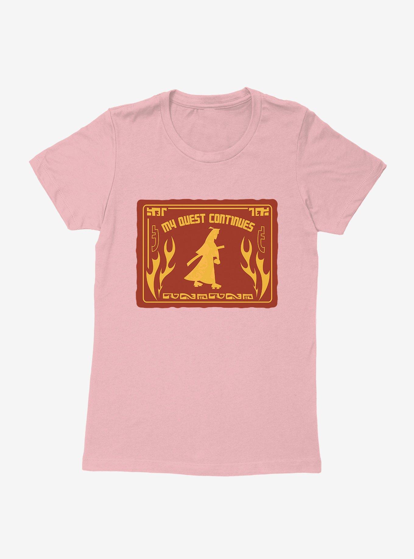 Samurai Jack My Quest Continues Flames Womens T-Shirt, LIGHT PINK, hi-res