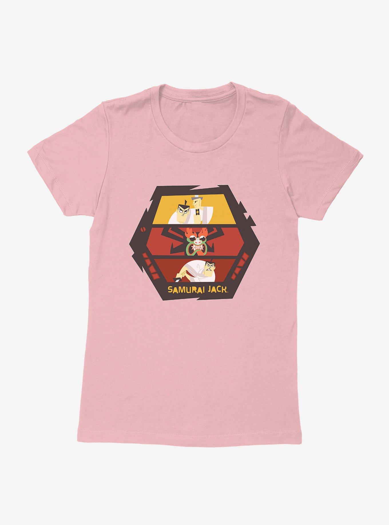 Samurai Jack Aku Battle Womens T-Shirt, LIGHT PINK, hi-res