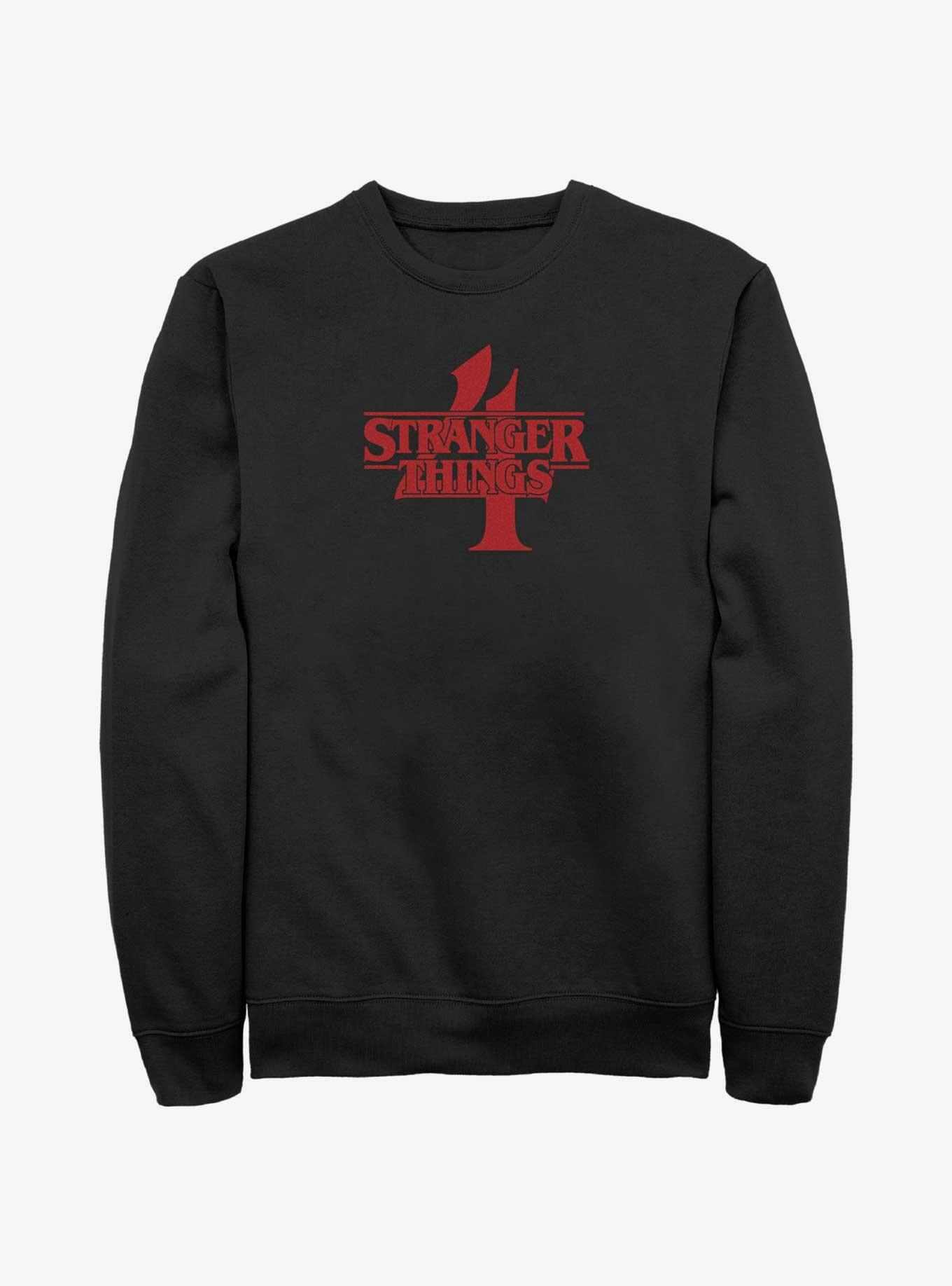 Stranger Things Season 4 Logo Sweatshirt - BLACK | Hot Topic