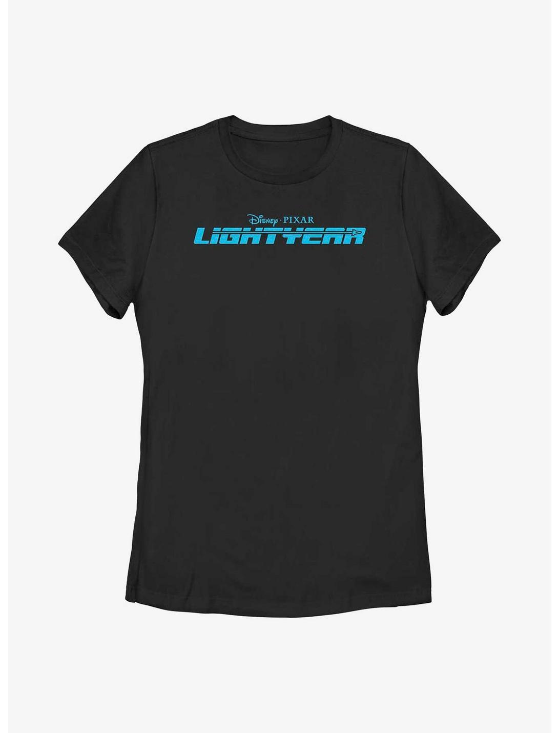 Disney Pixar Lightyear Blue Logo Womens T-Shirt, BLACK, hi-res