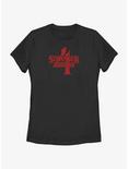 Stranger Things 4 Red Logo Womens T-Shirt, BLACK, hi-res