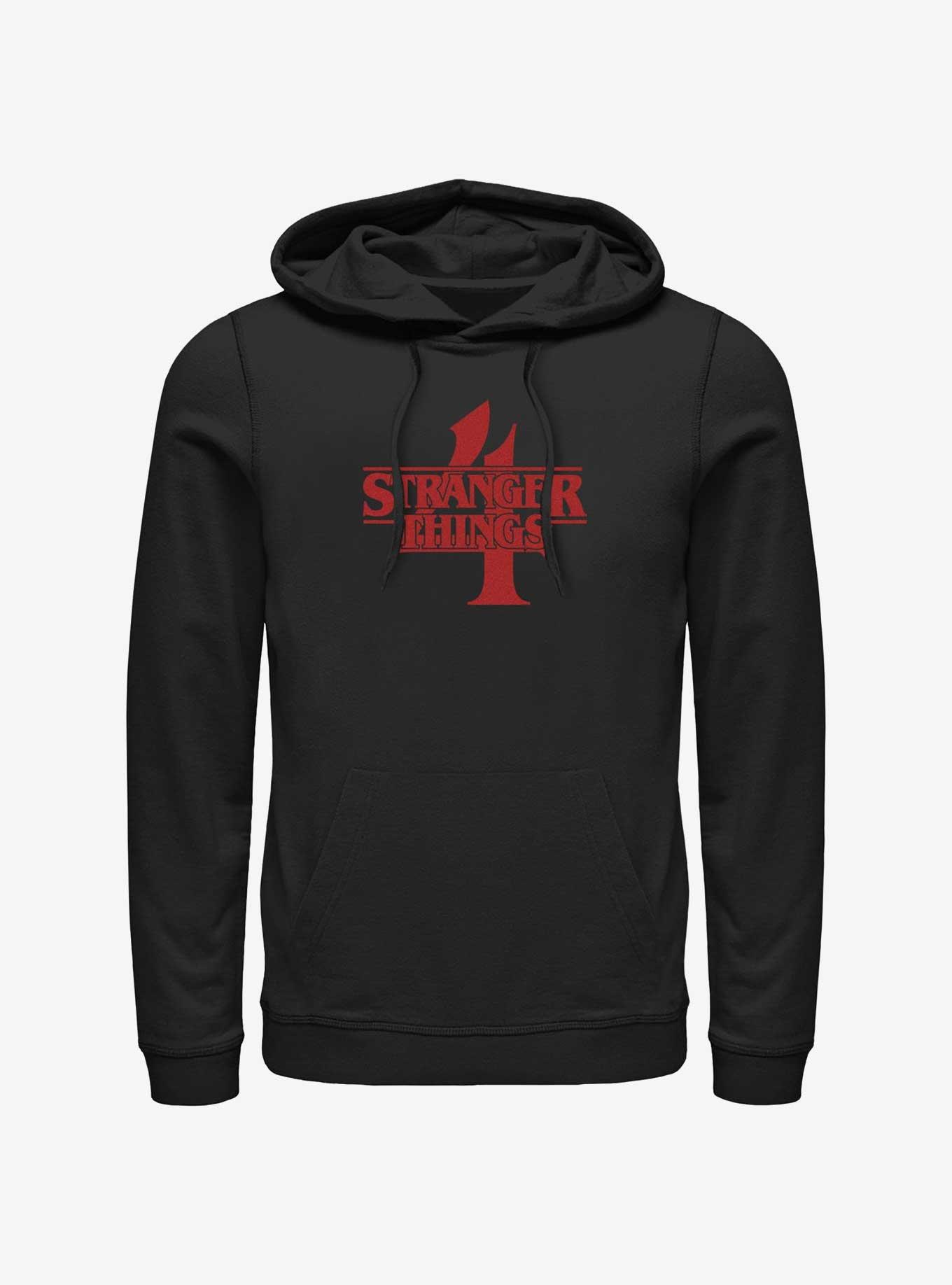 Stranger Things 4 Red Logo Hoodie, , hi-res