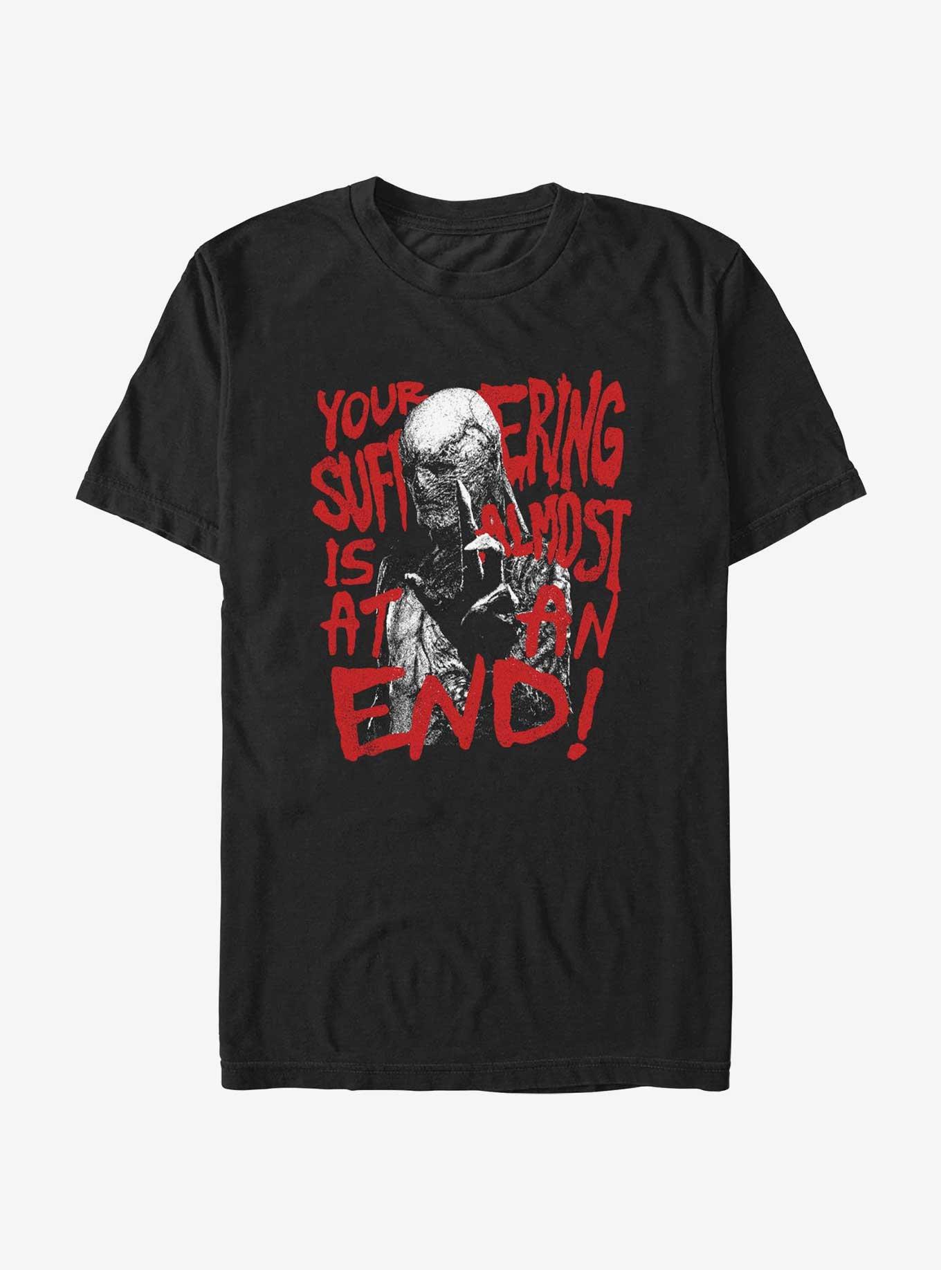 Stranger Things 4 Suffer The Ender T-Shirt, BLACK, hi-res