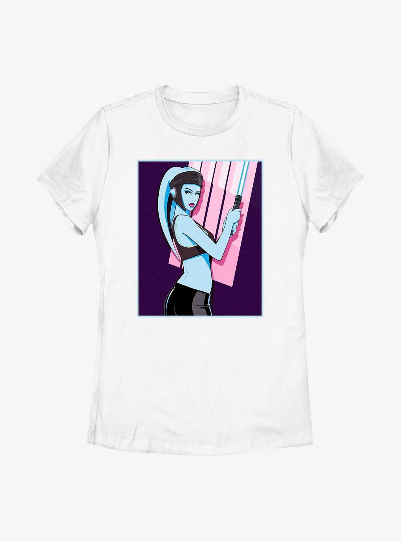 Star Wars Aayla Eighties Womens T-Shirt, WHITE, hi-res