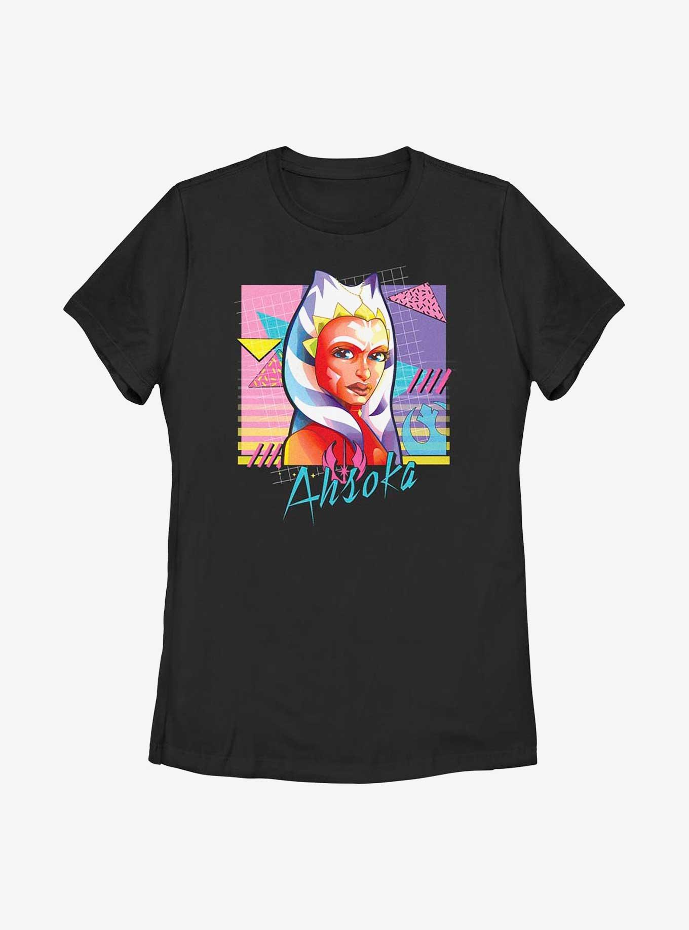 Star Wars Ahsoka Memphis Womens T-Shirt, BLACK, hi-res