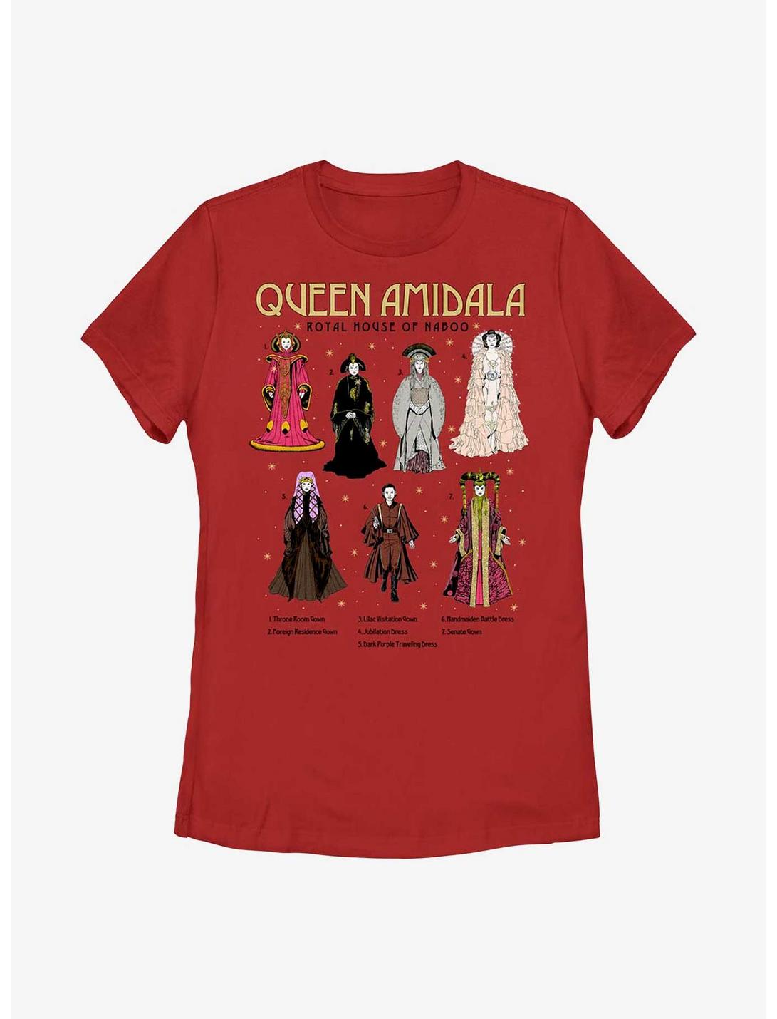 Star Wars Amidala's Gowns Womens T-Shirt, RED, hi-res