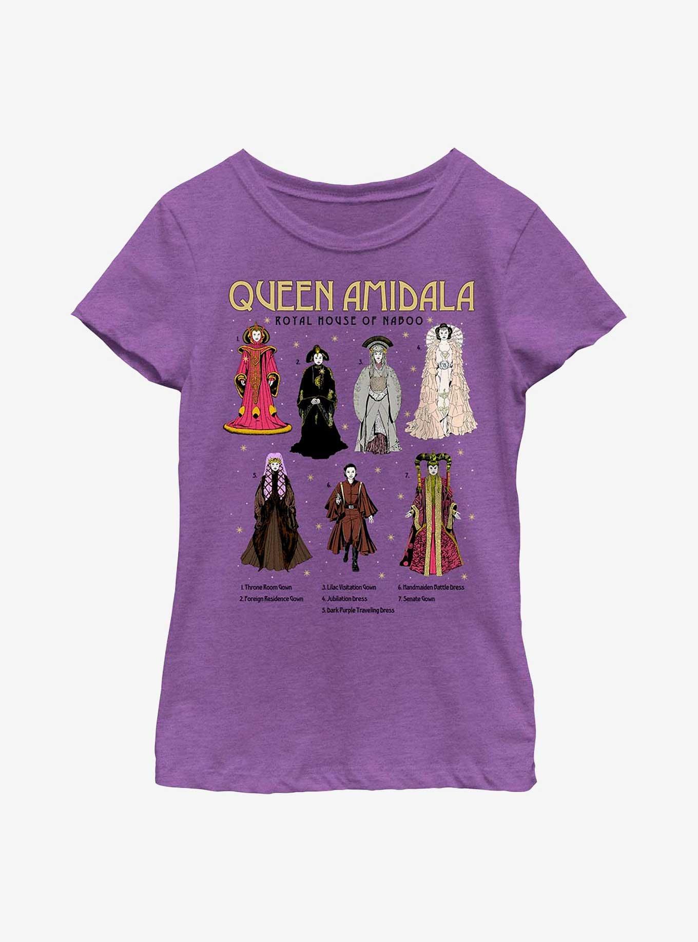 Star Wars Amidala's Gowns Youth Girls T-Shirt, , hi-res