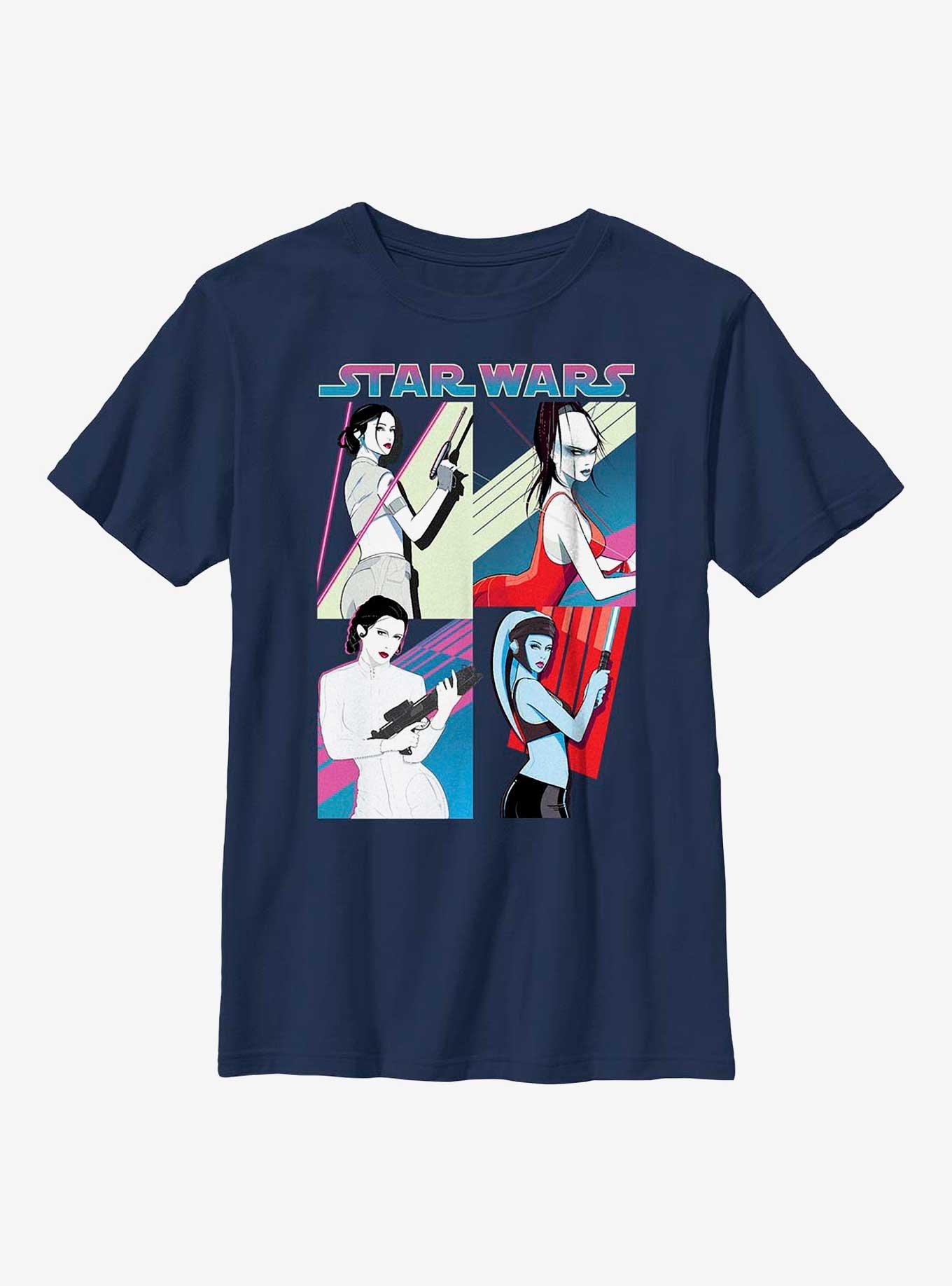Star Wars Fiesty Fighting Females Youth T-Shirt, , hi-res