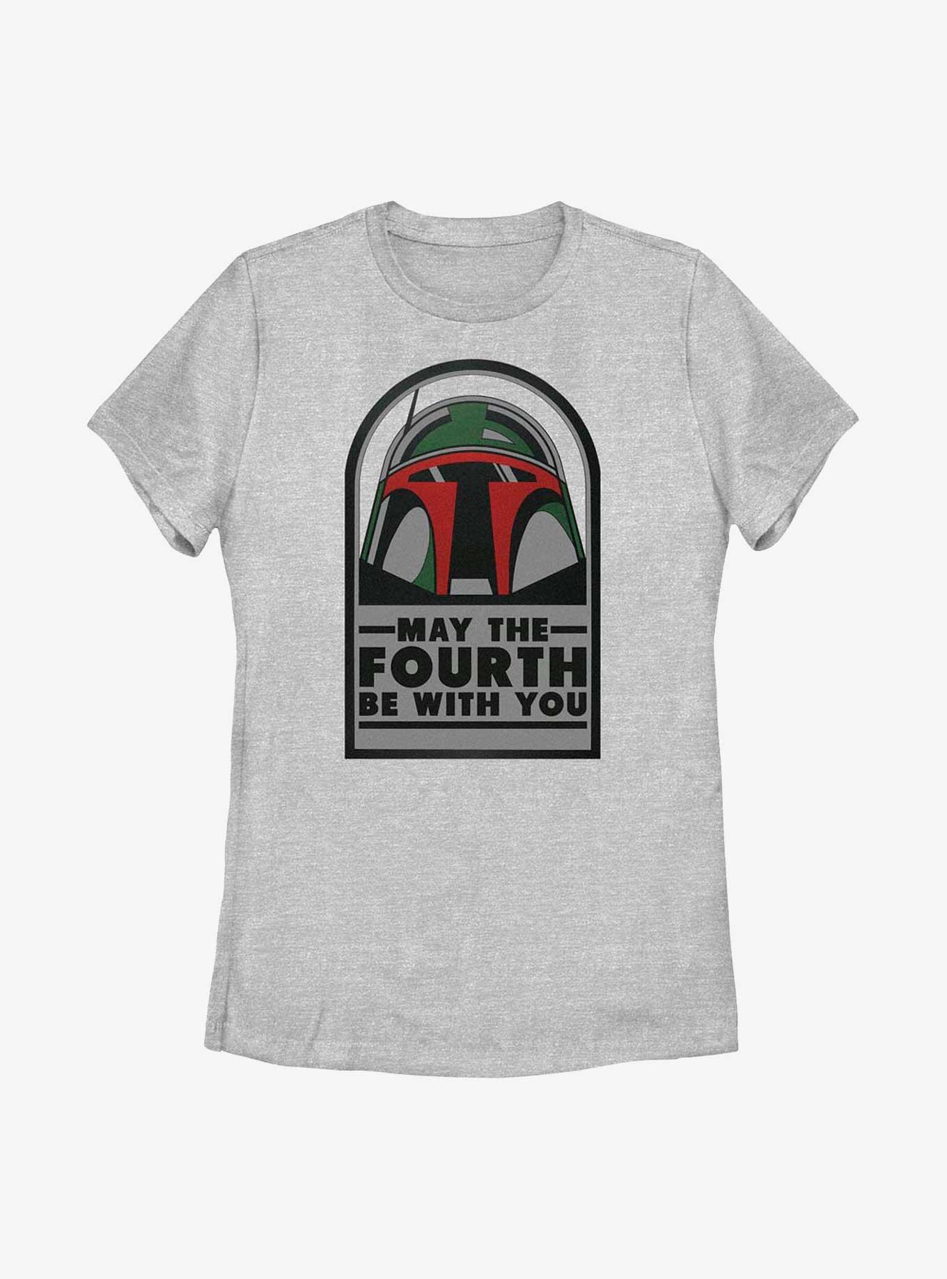 Star Wars May The Fourth Boba 4th Womens T-Shirt, ATH HTR, hi-res