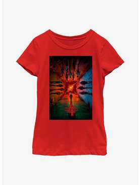 Stranger Things 4 Season Poster Youth Girls T-Shirt, , hi-res
