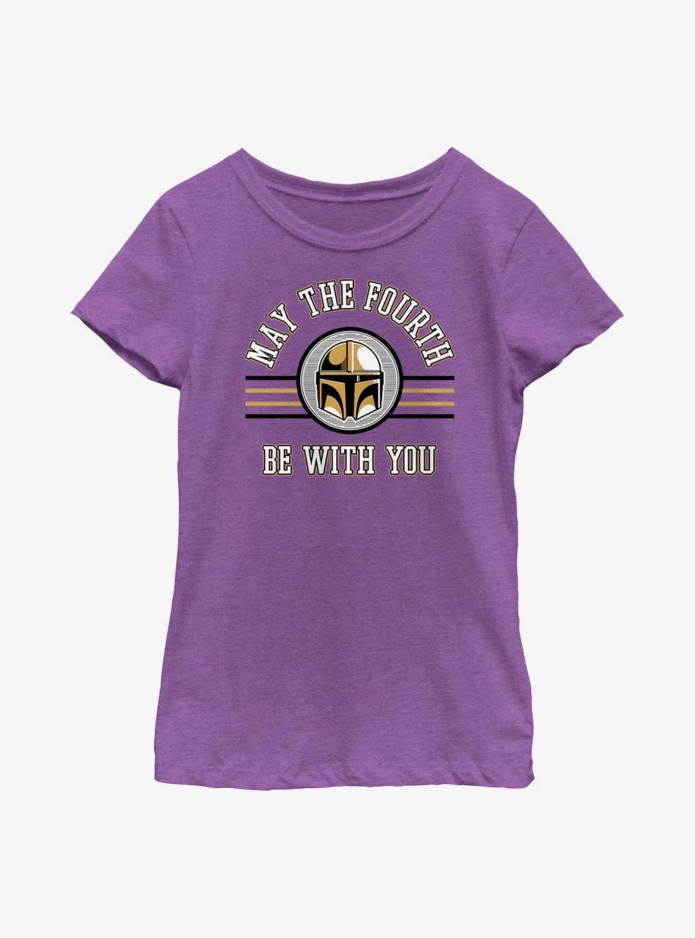 Star Wars The Mandalorian May The Fourth Collegiate Youth Girls T-Shirt, , hi-res