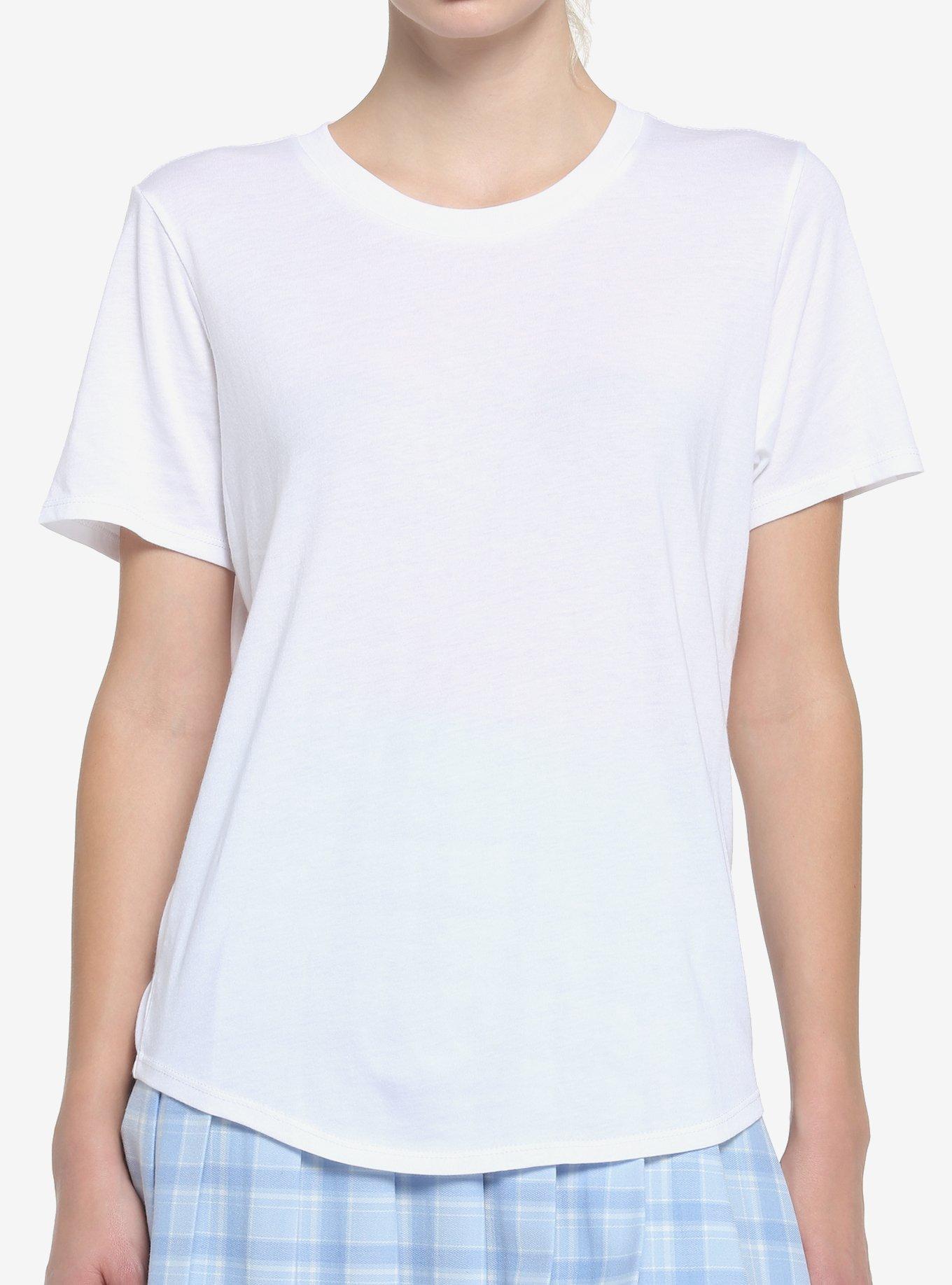 Her Universe White Crewneck Favorite T-Shirt, CLOUD DANCER, hi-res