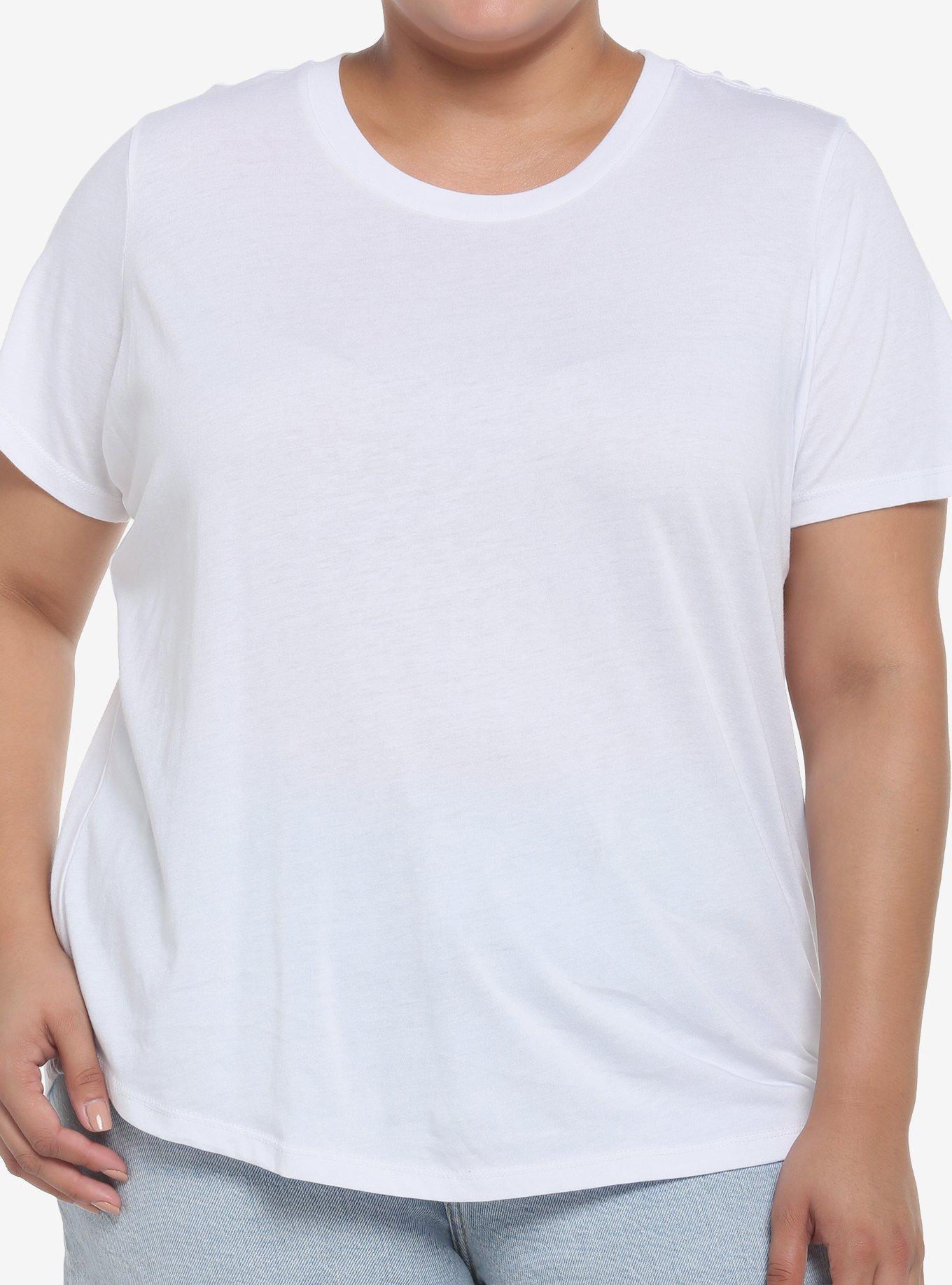 Her Universe White Crewneck Favorite T-Shirt Plus Size, , hi-res