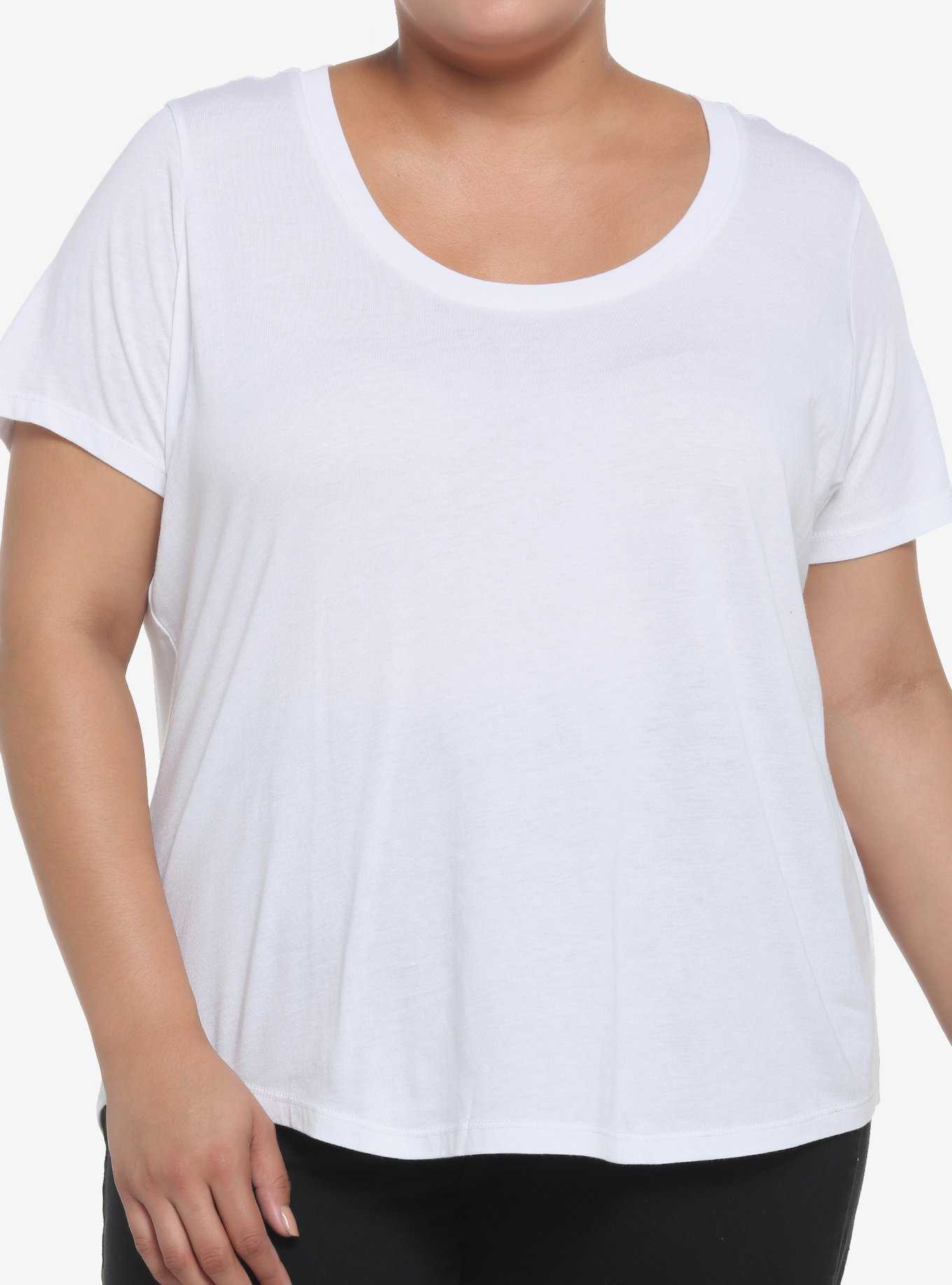 Her Universe White Scoop Neck Favorite T-Shirt Plus Size, , hi-res