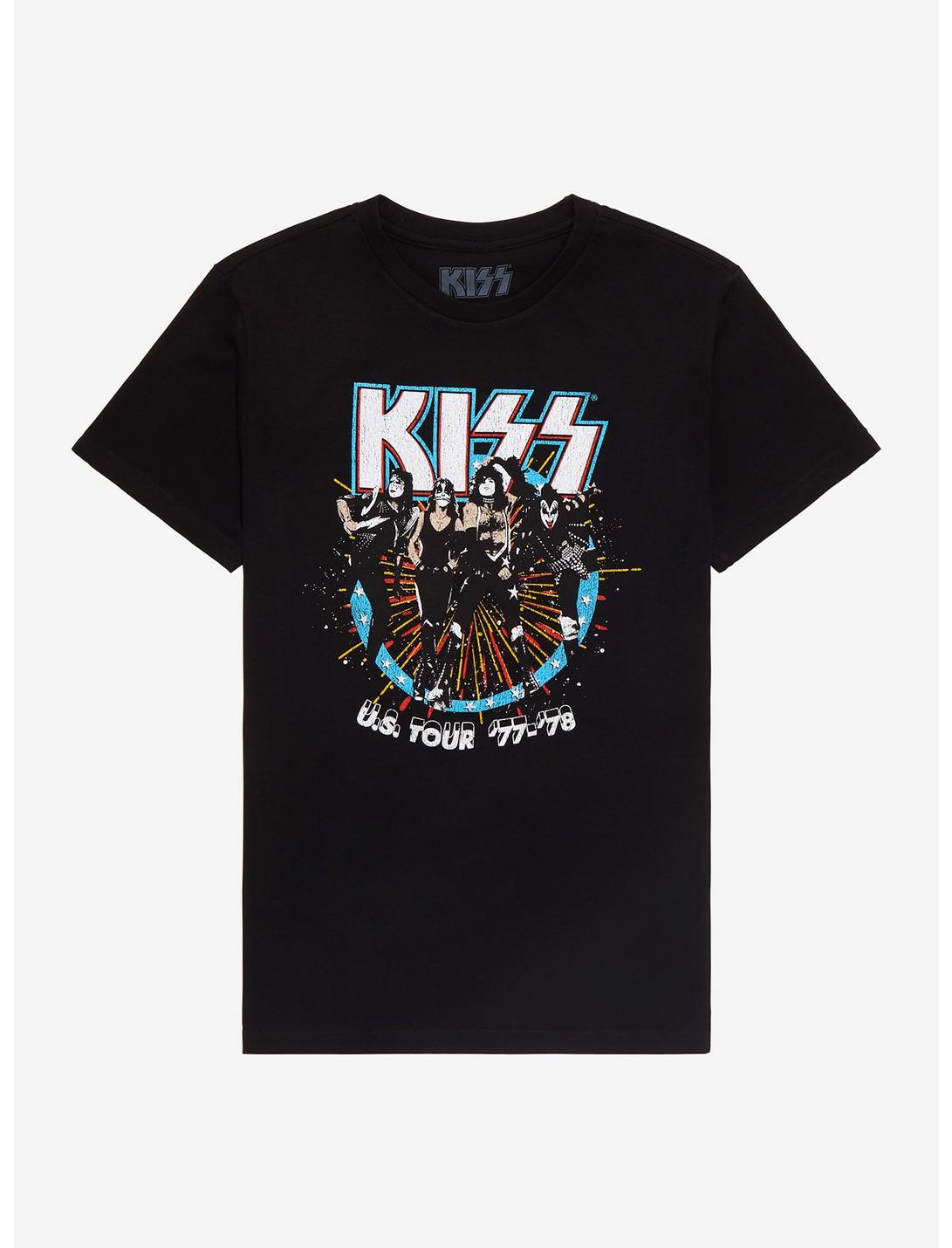 Kiss U.S. '77-'78 Tour T-Shirt, BLACK, hi-res