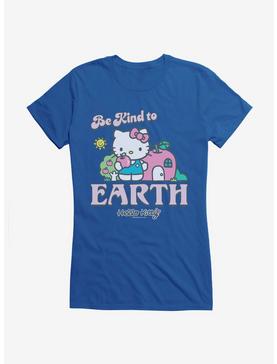 Hello Kitty Be Kind To The Earth Girls T-Shirt, ROYAL, hi-res