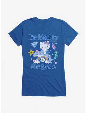 Hello Kitty Be Kind To The Seas Girls T-Shirt, ROYAL, hi-res