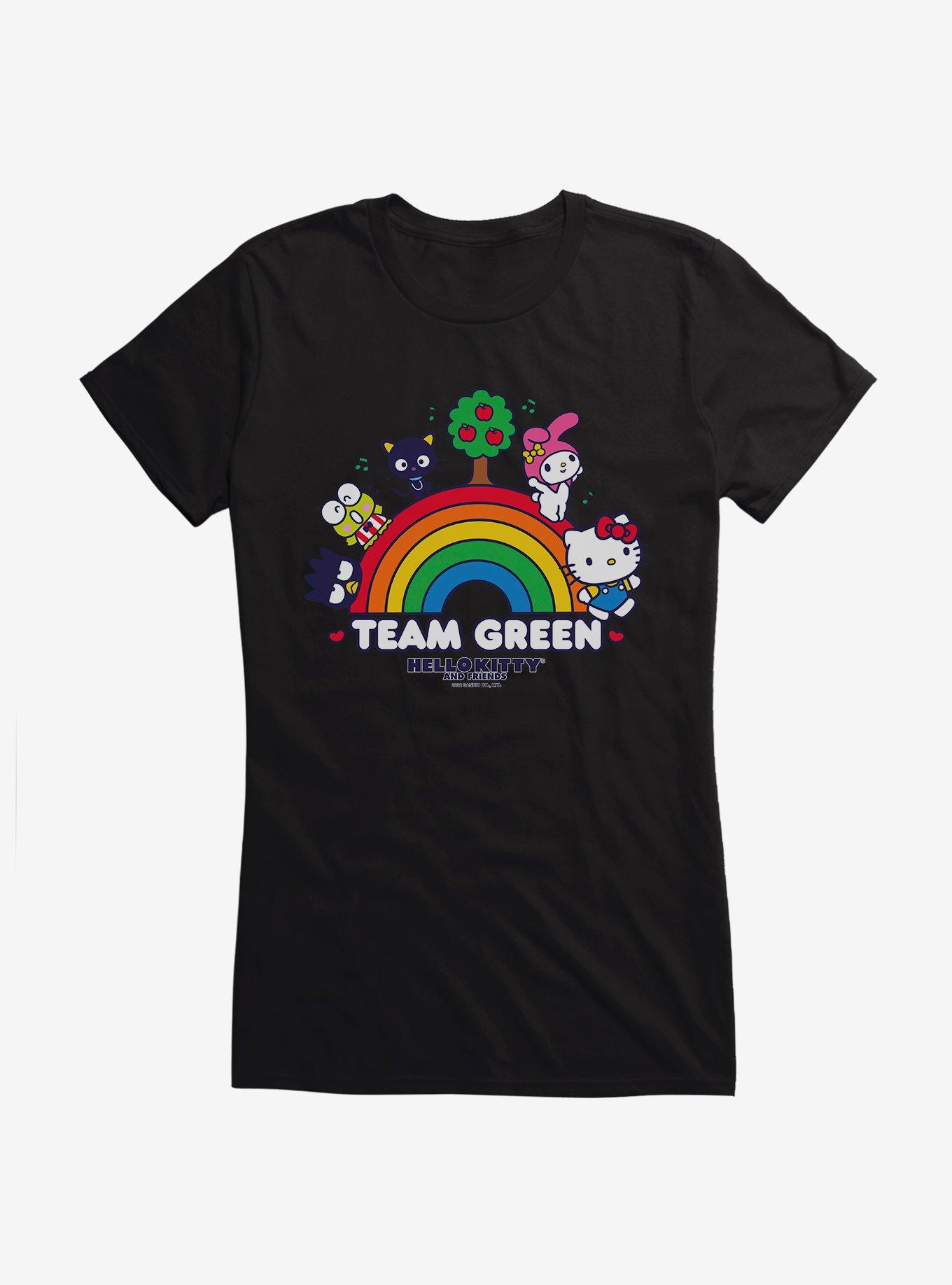 Hello Kitty & Friends Earth Day Team Green Girls T-Shirt, BLACK, hi-res