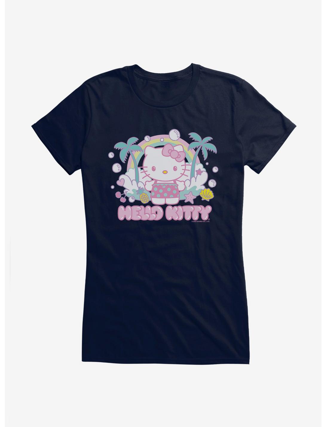 Hello Kitty Kawaii Vacation Bubble Dreams Girls T-Shirt, NAVY, hi-res
