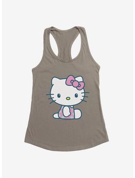 Hello Kitty Kawaii Vacation Polka Dot Swim Outfit Girls Tank, WARM GRAY, hi-res