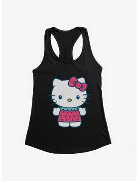 Hello Kitty Kawaii Vacation Strawberry Outfit Girls Tank, , hi-res