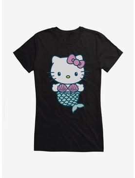 Hello Kitty Kawaii Vacation Mermaid Outfit Girls T-Shirt, BLACK, hi-res