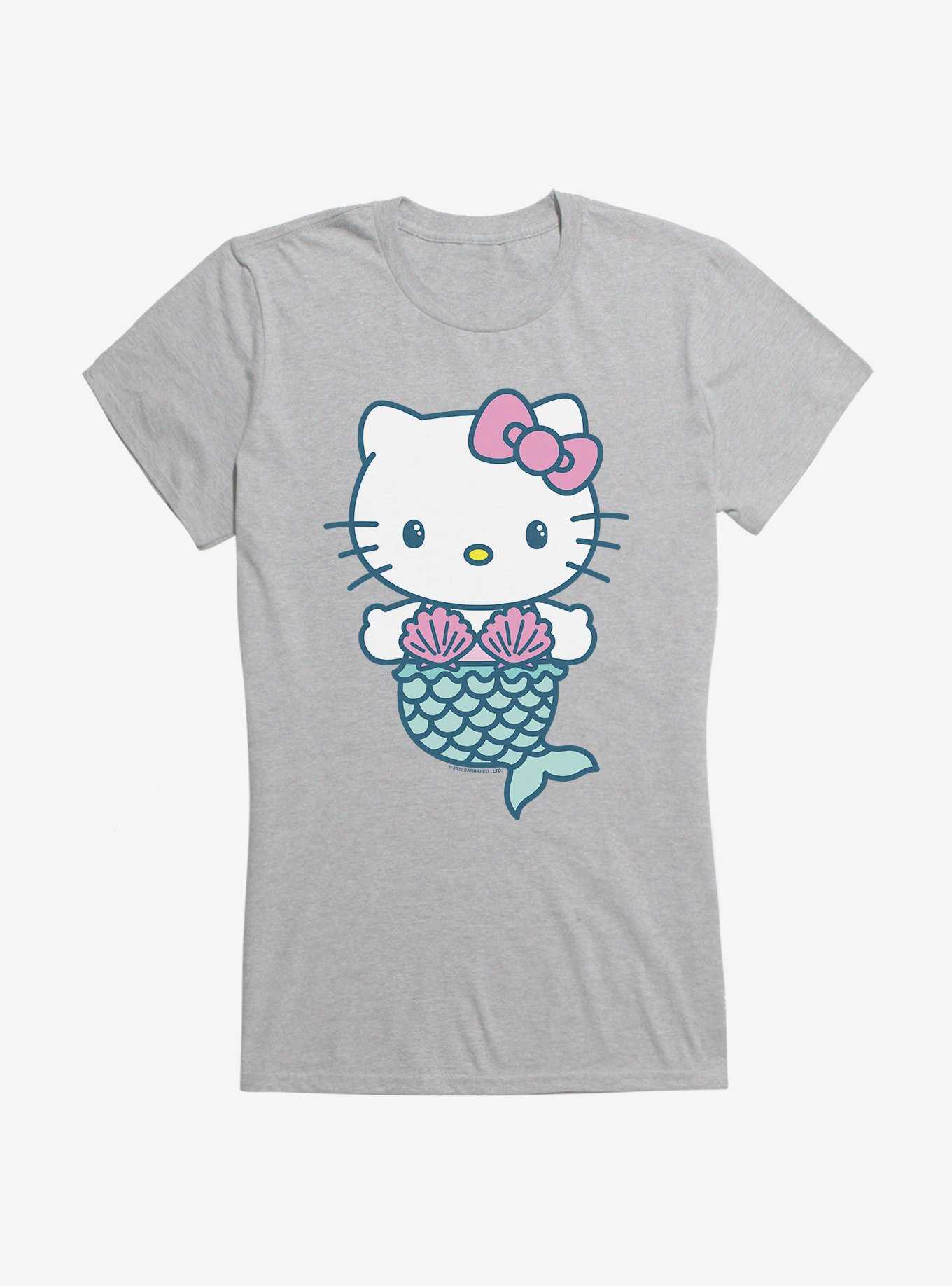 Hello Kitty Kawaii Vacation Mermaid Outfit Girls T-Shirt, , hi-res