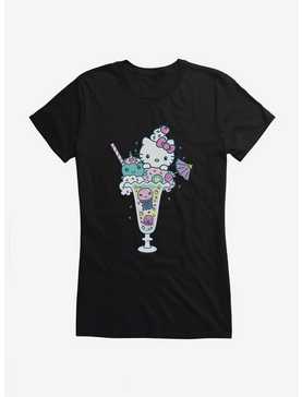 Hello Kitty Kawaii Vacation Milkshake Dreams Girls T-Shirt, BLACK, hi-res