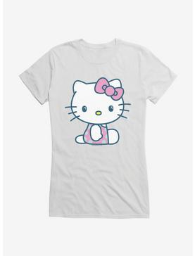 Hello Kitty Kawaii Vacation Polka Dot Swim Outfit Girls T-Shirt, , hi-res
