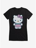 Hello Kitty Kawaii Vacation Ruffles Outfit Girls T-Shirt, BLACK, hi-res