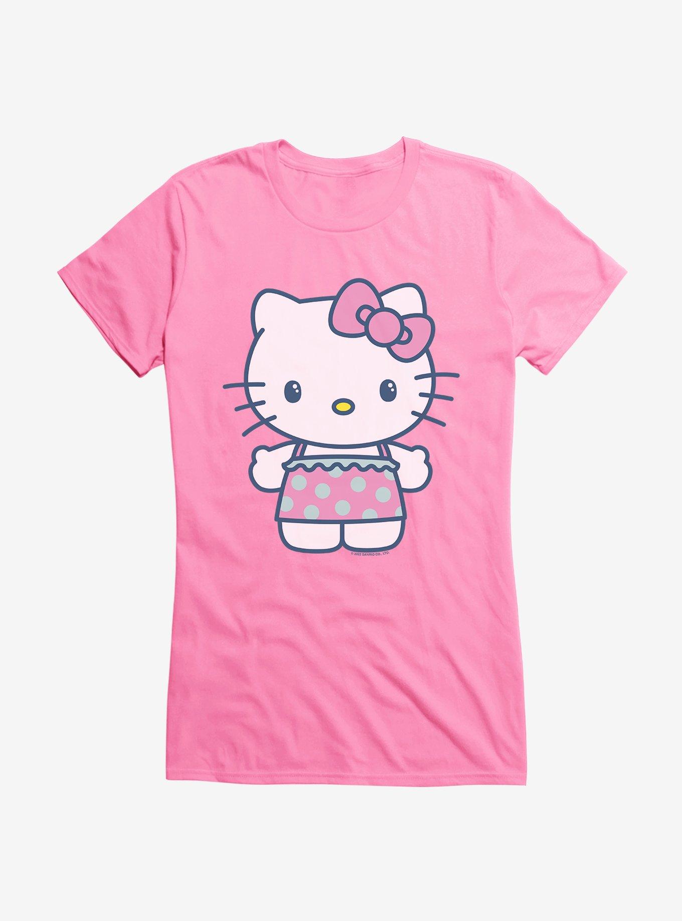 Hello Kitty Kawaii Vacation Ruffles Outfit Girls T-Shirt, CHARITY PINK, hi-res