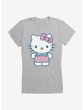 Hello Kitty Kawaii Vacation Ruffles Outfit Girls T-Shirt, HEATHER, hi-res