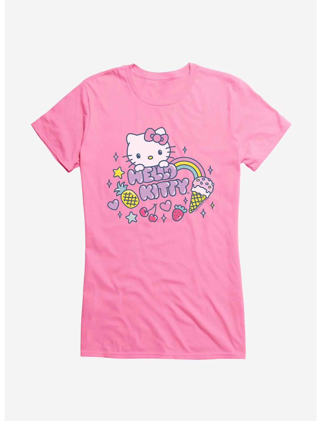 Hello Kitty Kawaii Vacation Sparkle Icon Girls T-Shirt, CHARITY PINK, hi-res