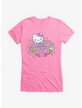 Hello Kitty Kawaii Vacation Sparkle Icon Girls T-Shirt, CHARITY PINK, hi-res