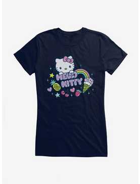 Hello Kitty Kawaii Vacation Sparkle Icon Girls T-Shirt, NAVY, hi-res